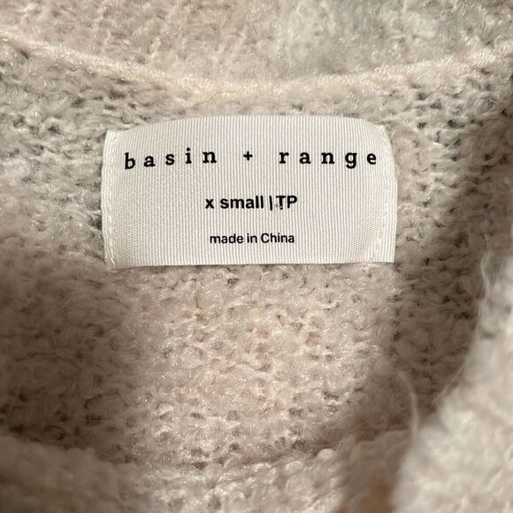 Basin + Range Women's Multicolor Stripe Crew Neck Pullover Sweater - Picture 6 of 7